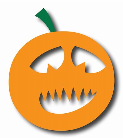 halloween pumpkin illustration Foto de stock - Super Valor sin royalties y Suscripción, Código: 400-04474888