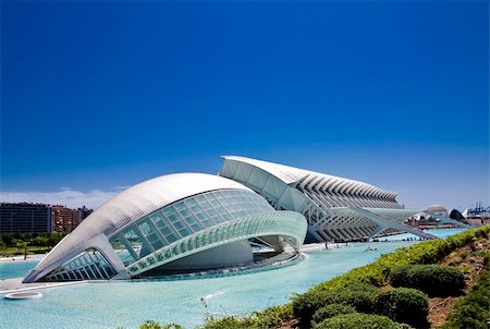 simsearch:400-03938584,k - City of arts and sciences in Valence, Spain. Foto de stock - Royalty-Free Super Valor e Assinatura, Número: 400-04475234