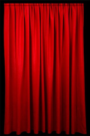 Red event curtain fading to a dark background. Foto de stock - Royalty-Free Super Valor e Assinatura, Número: 400-04475308