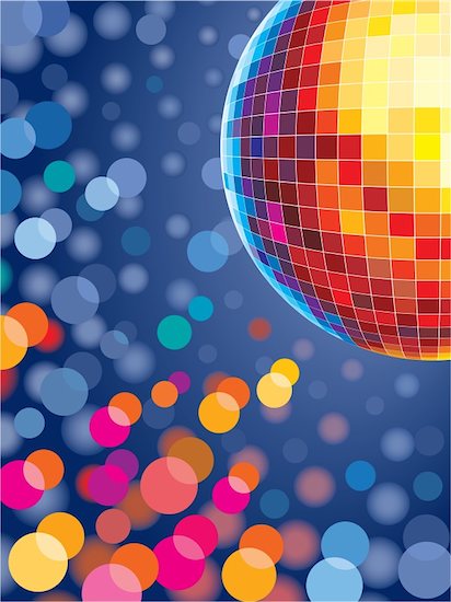 Party disco background with glowing lights Stock Photo - Royalty-Free, Artist: Kamaga, Image code: 400-04475461