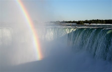 simsearch:400-07919399,k - A rainbow shot against the fog of Niagara Falls. Photographie de stock - Aubaine LD & Abonnement, Code: 400-04476301