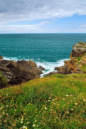 simsearch:400-05011594,k - Landscape of rocky Atlantic coast in Brittany, France Stock Photo - Budget Royalty-Free & Subscription, Code: 400-04476466