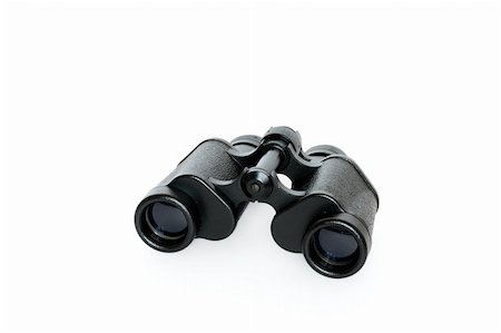 simsearch:400-06744095,k - Black binoculars isolated on white background Stock Photo - Budget Royalty-Free & Subscription, Code: 400-04476709