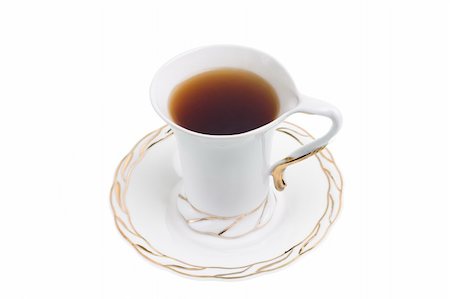 simsearch:400-05324677,k - White cup of hot tea isolated on white background Stockbilder - Microstock & Abonnement, Bildnummer: 400-04476907