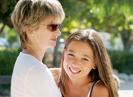 photos for a teenage student and a parent - Mother and her happy daughter Stock Photo - Budget Royalty-Free & Subscription, Code: 400-04476966