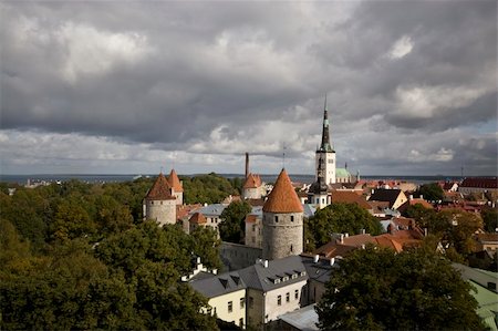 simsearch:400-05724405,k - Looking out upon the medieval town of Tallinn, Estonia Stock Photo - Budget Royalty-Free & Subscription, Code: 400-04477453