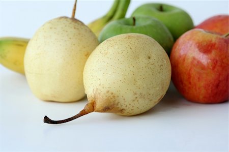 egypix (artist) - fresh green & red apple & pear fruits Stockbilder - Microstock & Abonnement, Bildnummer: 400-04478026