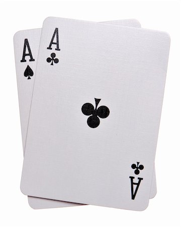 simsearch:400-04401278,k - Pocket Aces Isolated on white background Photographie de stock - Aubaine LD & Abonnement, Code: 400-04478098