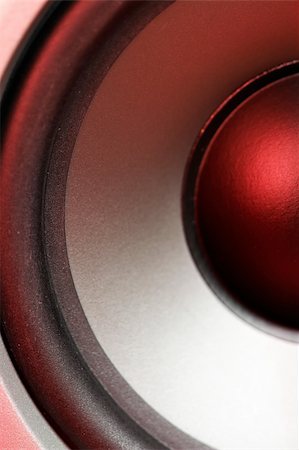 simsearch:400-03961646,k - Speaker close up with red reflection Photographie de stock - Aubaine LD & Abonnement, Code: 400-04478287