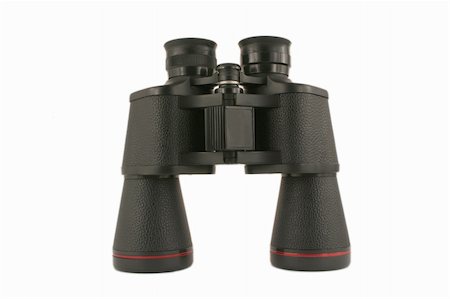 person focusing telescope - an image of a pair of black binoculars Stock Photo - Budget Royalty-Free & Subscription, Code: 400-04478444