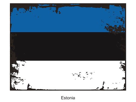 estonian ethnicity - Grunge illustration of the flag of the country. Fully editable vector image. Grunge flag is proportionately correct. Stock Photo - Budget Royalty-Free & Subscription, Code: 400-04478524