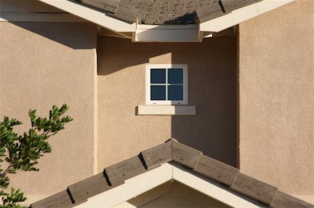 simsearch:400-05175746,k - Abstract of newly constructed, modern home facade. Fotografie stock - Microstock e Abbonamento, Codice: 400-04478584