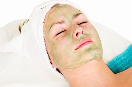 simsearch:400-06131065,k - Aloe Vera facial preparation at a beauty spa. Stockbilder - Microstock & Abonnement, Bildnummer: 400-04478823