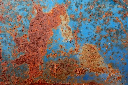 simsearch:600-06007915,k - Metal texture with blue paint and rust. Stock Photo - Budget Royalty-Free & Subscription, Code: 400-04479601