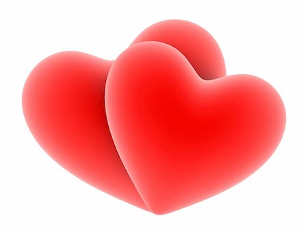 simsearch:400-03954598,k - 3d rendered illustration of a big red hearts Photographie de stock - Aubaine LD & Abonnement, Code: 400-04479742