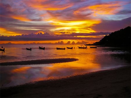 Sunset, Koh Tao Island, Thailand. Stock Photo - Budget Royalty-Free & Subscription, Code: 400-04470121