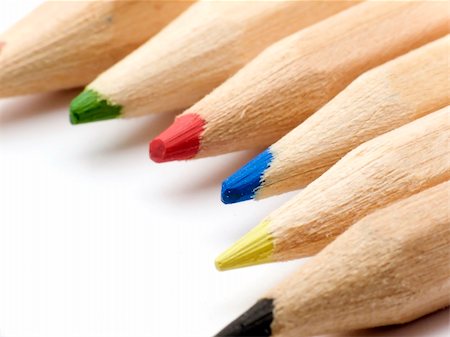 simsearch:400-07614613,k - Macroshot of some pencil tips Stockbilder - Microstock & Abonnement, Bildnummer: 400-04470644