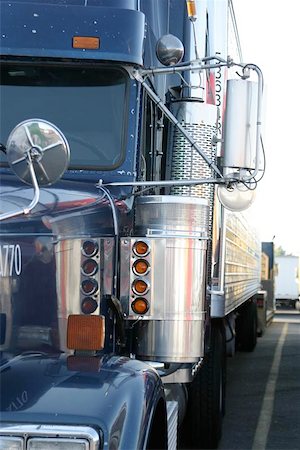 Semi tractor truck detail Stock Photo - Budget Royalty-Free & Subscription, Code: 400-04471515