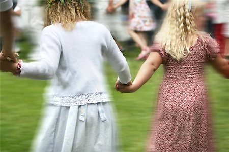 Girls dancing in a circle Stock Photo - Budget Royalty-Free & Subscription, Code: 400-04472081