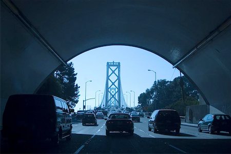 sparky2000 (artist) - Cars emerge from a tunnel leading to San Francisco?s Bay Bridge. Photographie de stock - Aubaine LD & Abonnement, Code: 400-04472120
