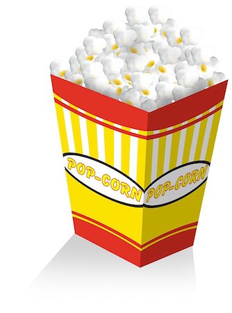 simsearch:400-04913050,k - popcorn box Photographie de stock - Aubaine LD & Abonnement, Code: 400-04472524