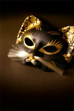 dressing up as a cat for halloween - Dramatic and eye-catching, with room for copy. Stock Photo - Budget Royalty-Free & Subscription, Code: 400-04473587