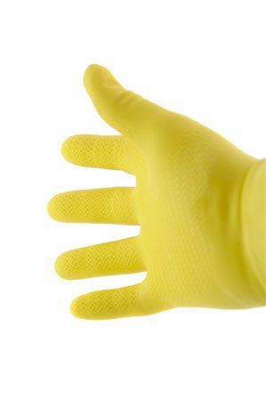 simsearch:649-03769662,k - hand in rubber glove on a white background Stock Photo - Budget Royalty-Free & Subscription, Code: 400-04473741