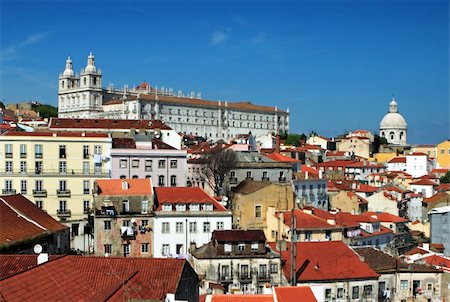 Alfama skyline (old disctrict of Lisbon) Photographie de stock - Aubaine LD & Abonnement, Code: 400-04473839
