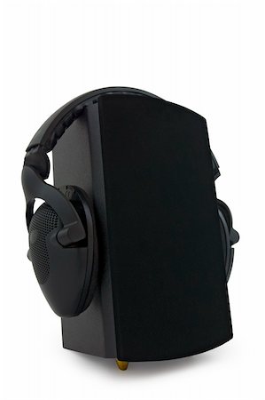 simsearch:400-04434331,k - Speaker with head phones. Clipping path included. Photographie de stock - Aubaine LD & Abonnement, Code: 400-04473881