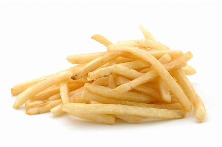 simsearch:400-07213427,k - French fries in isolated white Stock Photo - Budget Royalty-Free & Subscription, Code: 400-04484197