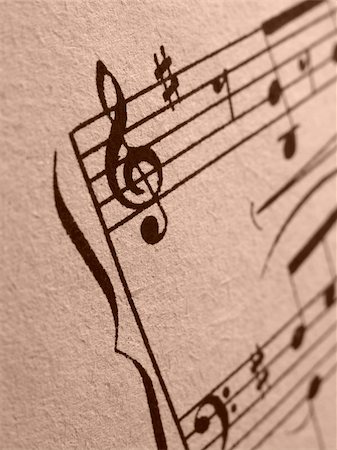 musical note sheet fragment Photographie de stock - Aubaine LD & Abonnement, Code: 400-04485126