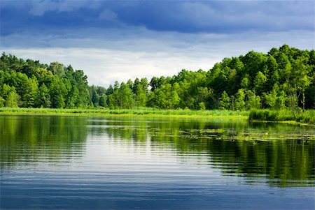 simsearch:400-04016461,k - Beautiful lake view - bright interval between rain. Mazury, Poland. Foto de stock - Super Valor sin royalties y Suscripción, Código: 400-04485882