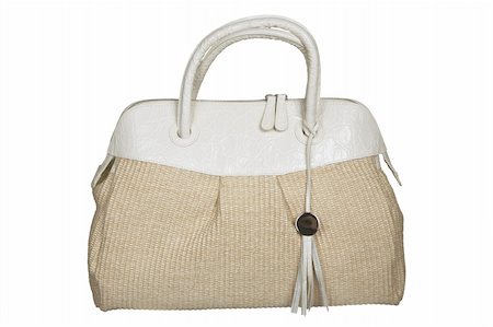 simsearch:400-04491879,k - Female modern bag on a white background Fotografie stock - Microstock e Abbonamento, Codice: 400-04485943
