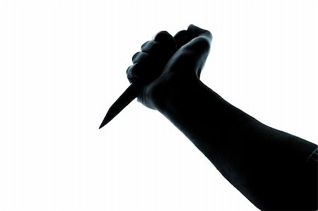 simsearch:400-07779478,k - Hand with a knife in a high Key technique Stock Photo - Budget Royalty-Free & Subscription, Code: 400-04486015