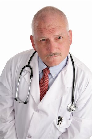 simsearch:400-04217553,k - A portrait of a handsome, mature doctor with a serious expression. Foto de stock - Royalty-Free Super Valor e Assinatura, Número: 400-04486292