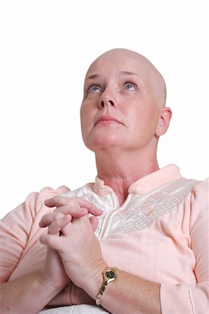 A medical patient praying and looking to God for healing. Photographie de stock - Aubaine LD & Abonnement, Code: 400-04486304