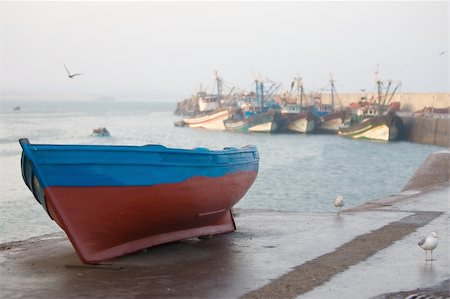 The boat in old port in Essaouira. Morocco. Stock Photo - Budget Royalty-Free & Subscription, Code: 400-04486764