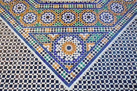 arabic ceramic tiles Foto de stock - Super Valor sin royalties y Suscripción, Código: 400-04486780