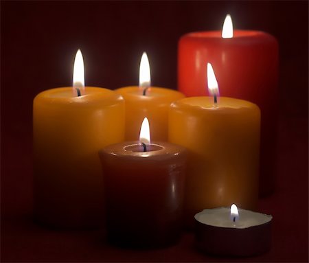 simsearch:400-06101480,k - Some flaming candles close up Stock Photo - Budget Royalty-Free & Subscription, Code: 400-04486985