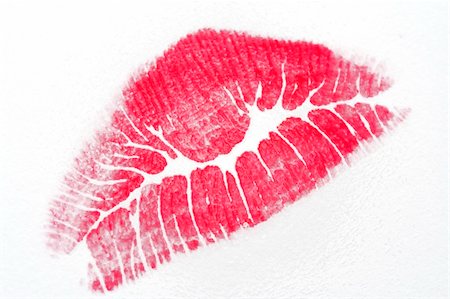 Lipstick kiss on writing paper Stock Photo - Budget Royalty-Free & Subscription, Code: 400-04487267