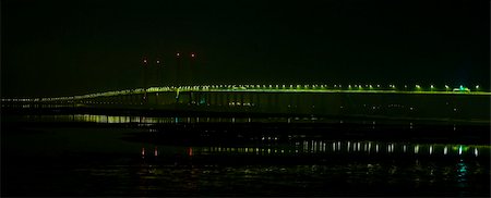 second severn crossing at night Stock Photo - Budget Royalty-Free & Subscription, Code: 400-04487269