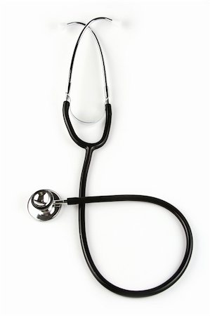 simsearch:400-05203733,k - A stethoscope in plain white background. Foto de stock - Super Valor sin royalties y Suscripción, Código: 400-04487588