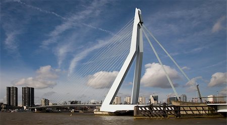 Erasmus Bridge, Rotterdam, Holland Photographie de stock - Aubaine LD & Abonnement, Code: 400-04487878