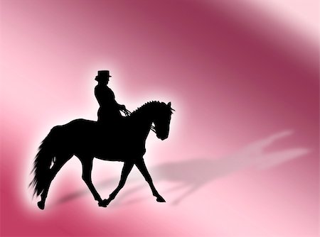 simsearch:400-04001237,k - Black horse silhouette as symbol of equitation Stock Photo - Budget Royalty-Free & Subscription, Code: 400-04488316