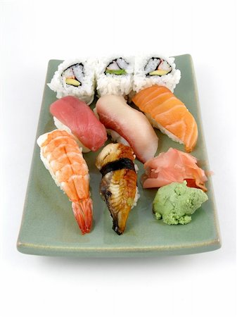 A selection of nigiri sushi Photographie de stock - Aubaine LD & Abonnement, Code: 400-04488873
