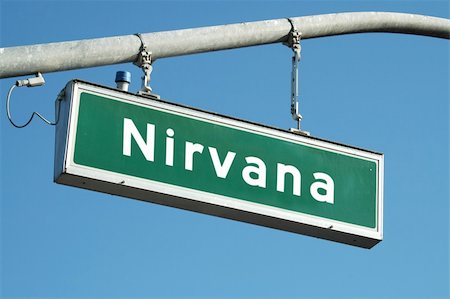 Nirvana street sign Photographie de stock - Aubaine LD & Abonnement, Code: 400-04489083