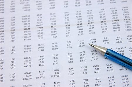 simsearch:400-04022621,k - Close up of investment figures with a pen Stockbilder - Microstock & Abonnement, Bildnummer: 400-04489154