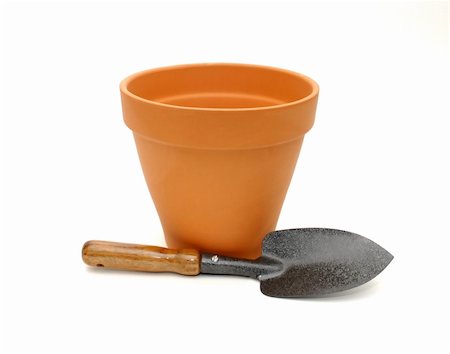 strikerx98 (artist) - A Terra Cotta pot and tools. Stock Photo - Budget Royalty-Free & Subscription, Code: 400-04489357