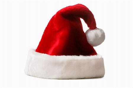 simsearch:400-05180053,k - Santa Claus hat isolated on white background Stockbilder - Microstock & Abonnement, Bildnummer: 400-04480205