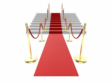 simsearch:400-08035191,k - 3d rendered illustration of a stair with a red carpet Photographie de stock - Aubaine LD & Abonnement, Code: 400-04480768